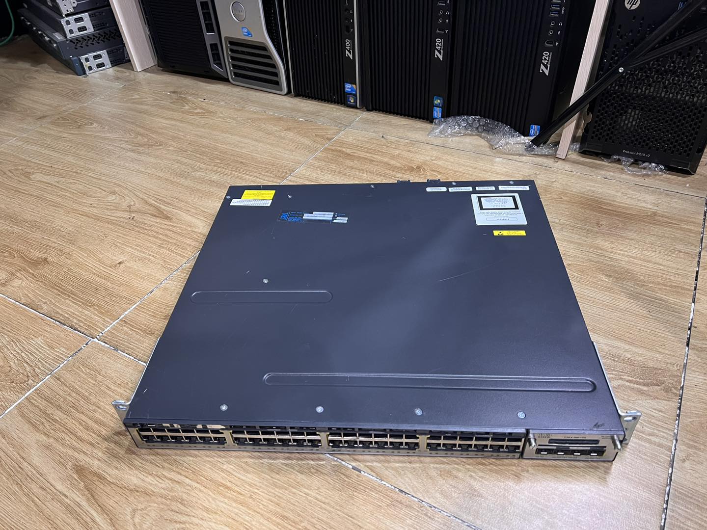 Cisco 3750X 48port PoE gigabit sfp 10g มือสองพร้อมใช้งาน