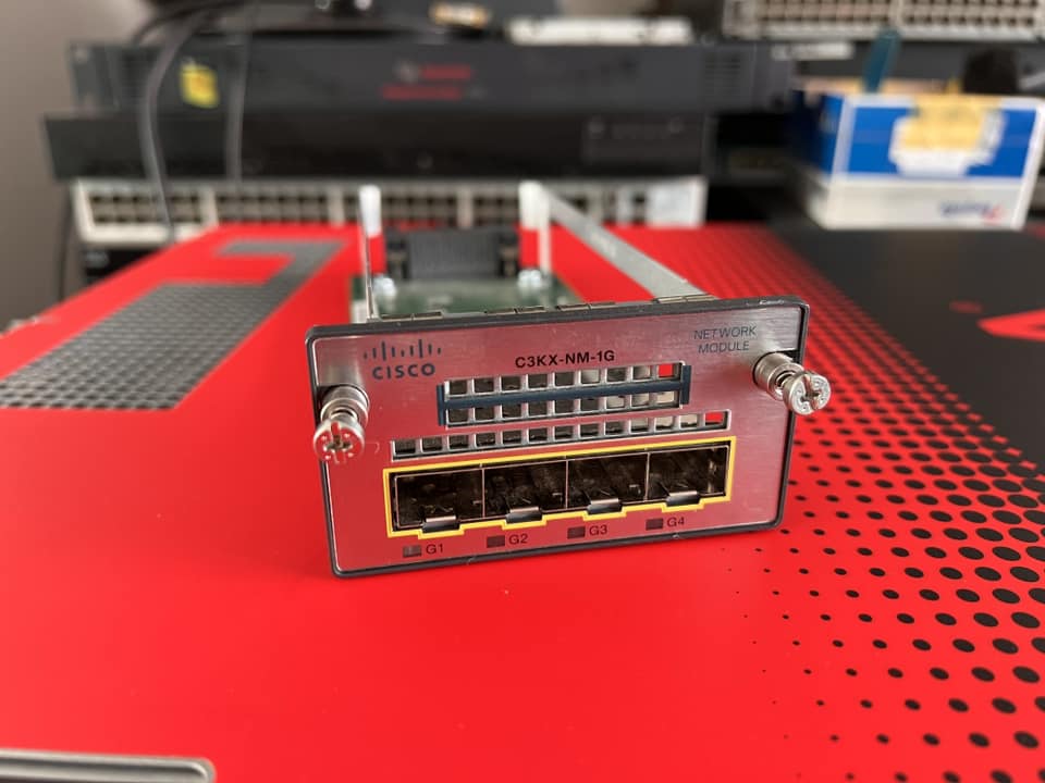 Module Cisco C3KX-NM-1G 4 sfp for 3560x 3750x มือสองพร้อมใช้งาน