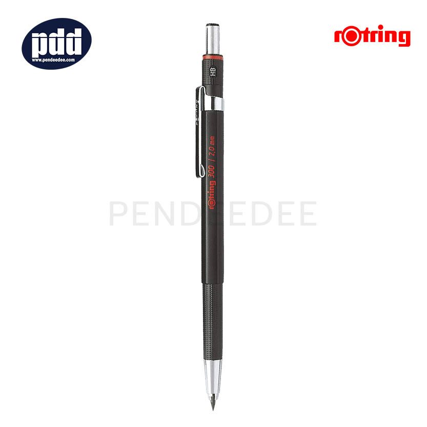 rOtring ดินสอกดรอตริง 300 rOtring 300 2.0 mm. Black Mechanical Pencil