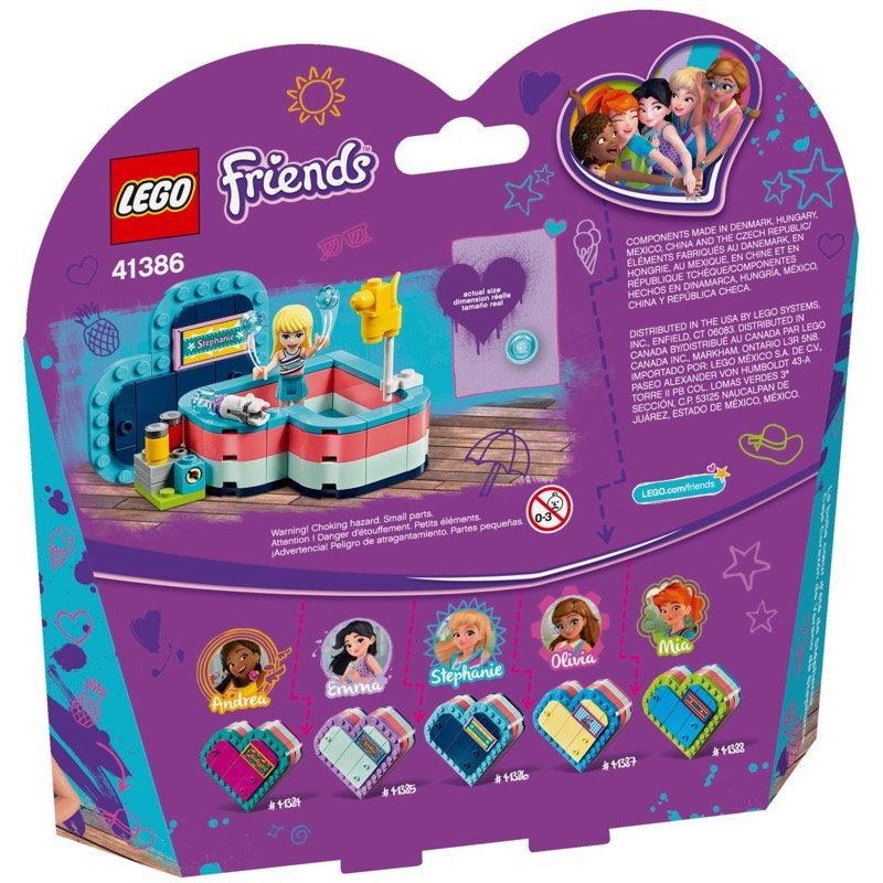 LEGO Friends 41386 Stephanie's Summer Heart Box