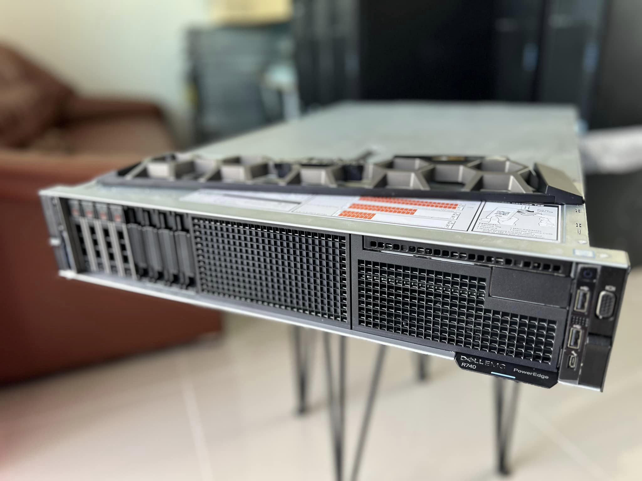 dell emc r740 2cpu gold ddr4 256gb 24cores พร้อมรางเซิฟเวอร์มือสองพร้อมใช้งาน