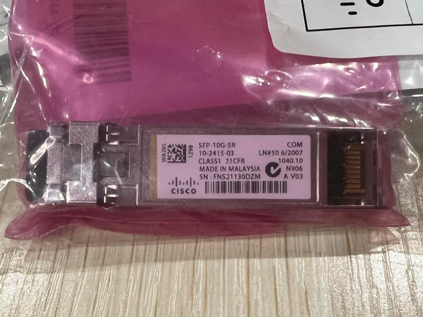 การ์ด SFP Cisco 10G มือสองพร้อมใช้งาน