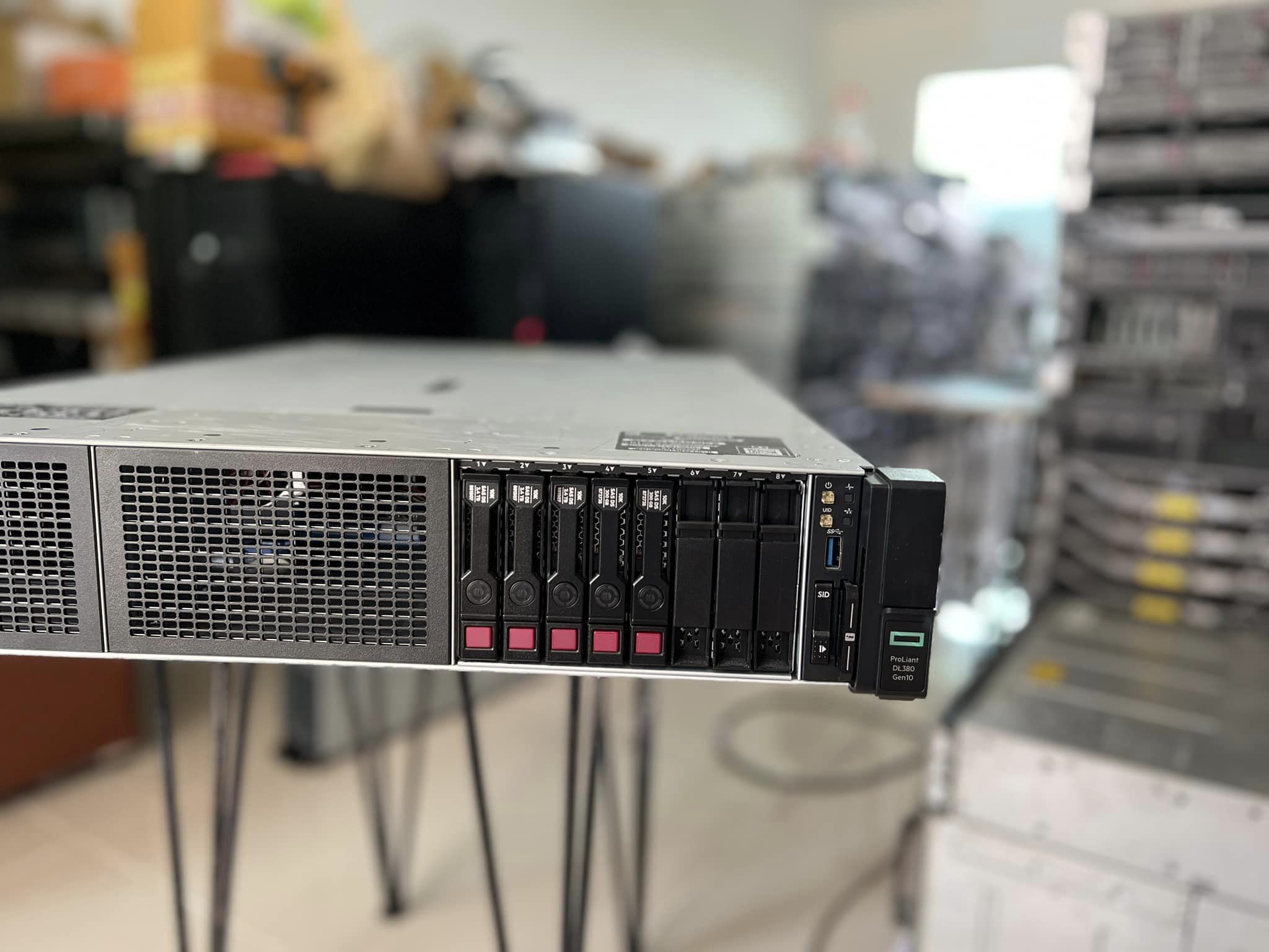 hp dl380 gen10 2cpu ram 256gb 48Cores 96Threads fiber 16g lan 10g ประกัน 3 เดือน เอชพีเซิร์ฟเวอร์มือสองพร้อมใช้งาน