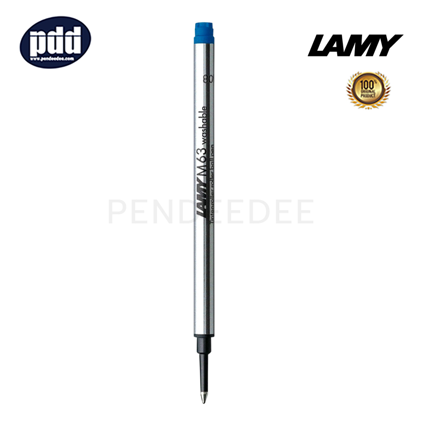 LAMY ไส้ปากกาโรลเลอร์บอล ลามี่ เอ็ม63 หมึกน้ำเงิน หัวเอ็ม 0.7 มม. LAMY M63 Blue Ink Medium Point 0.7 mm. Rollerball Refill
