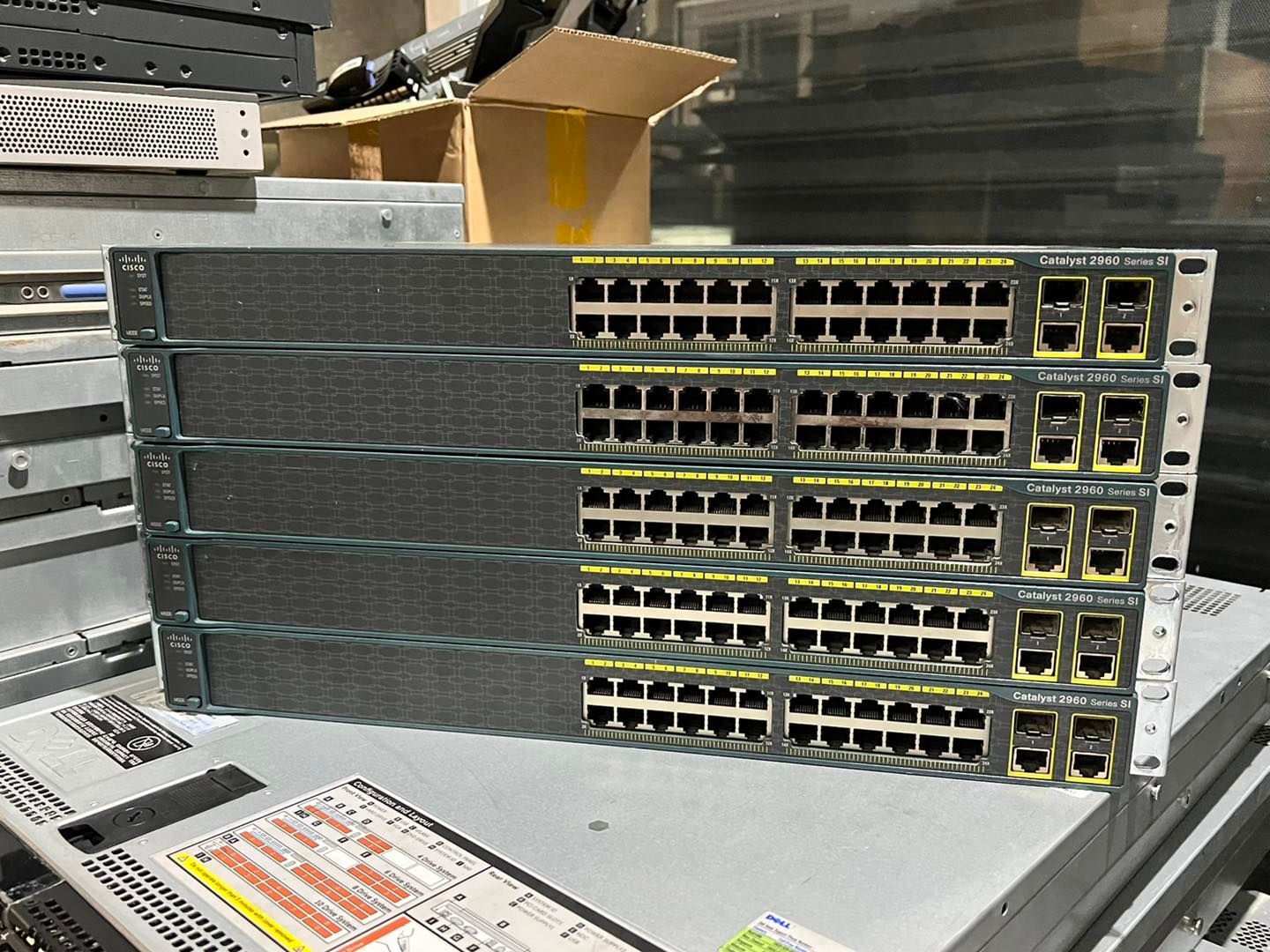 Cisco 2960 24TC S switch มือสองพร้อมใช้งาน