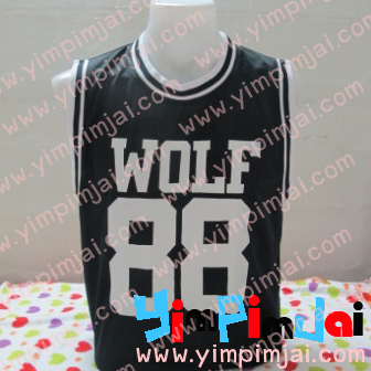 เสื้อบาส เลือกสกรีนลายได้ตามต้องการคะ