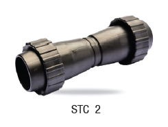STC 2 ข้อต่อตรงเทปนํ้าพุ่ง ขนาด 1 1/4" (แหวนล็อคคู่)
