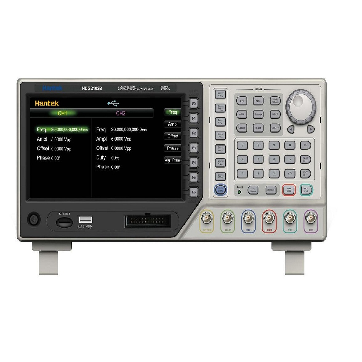 Hantek HDG2032B Function Generator 2 Channels 16 Bits 250MSa/s