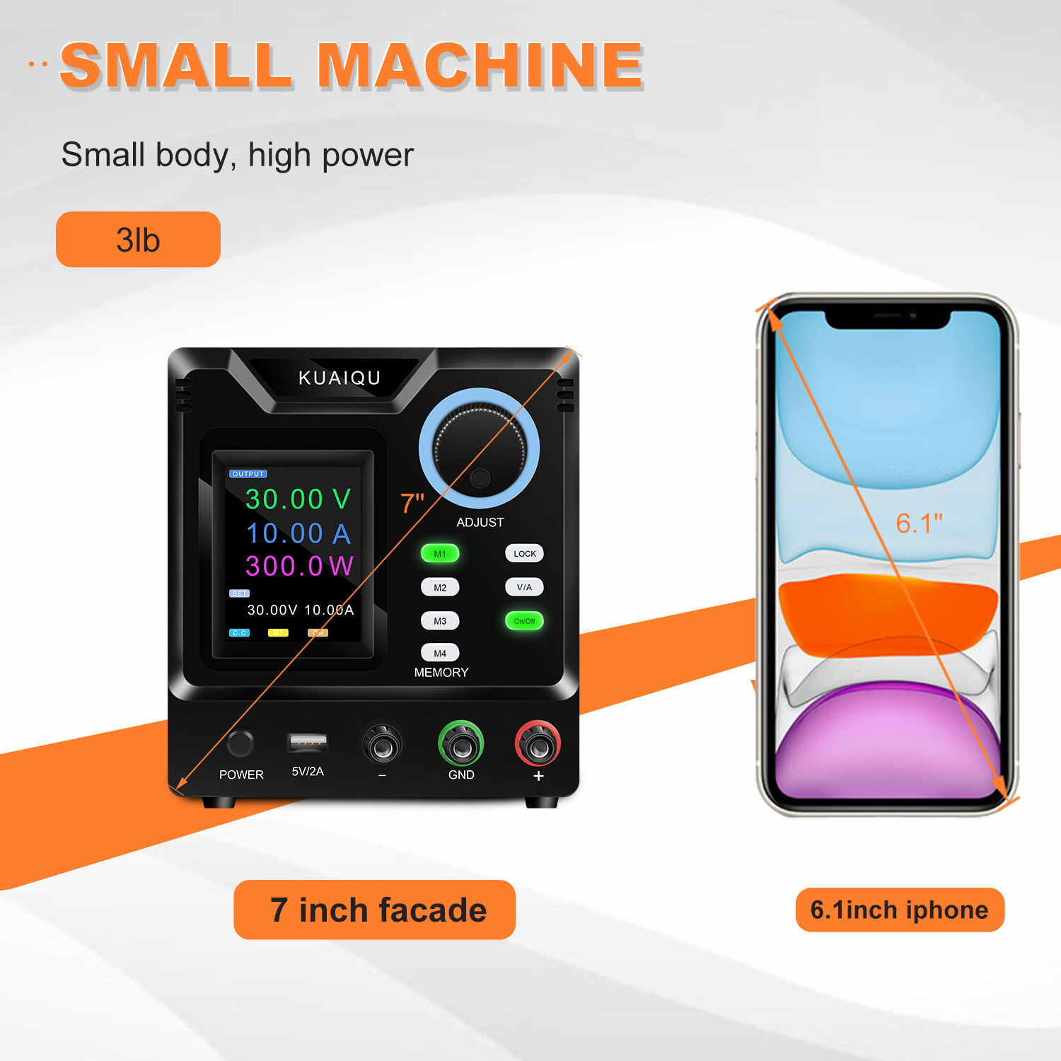KUAIQU SPPS-D3010 30V 10A 300W DC Power Supply