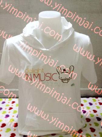 เสื้อฮู้ดหูแมว delight in music