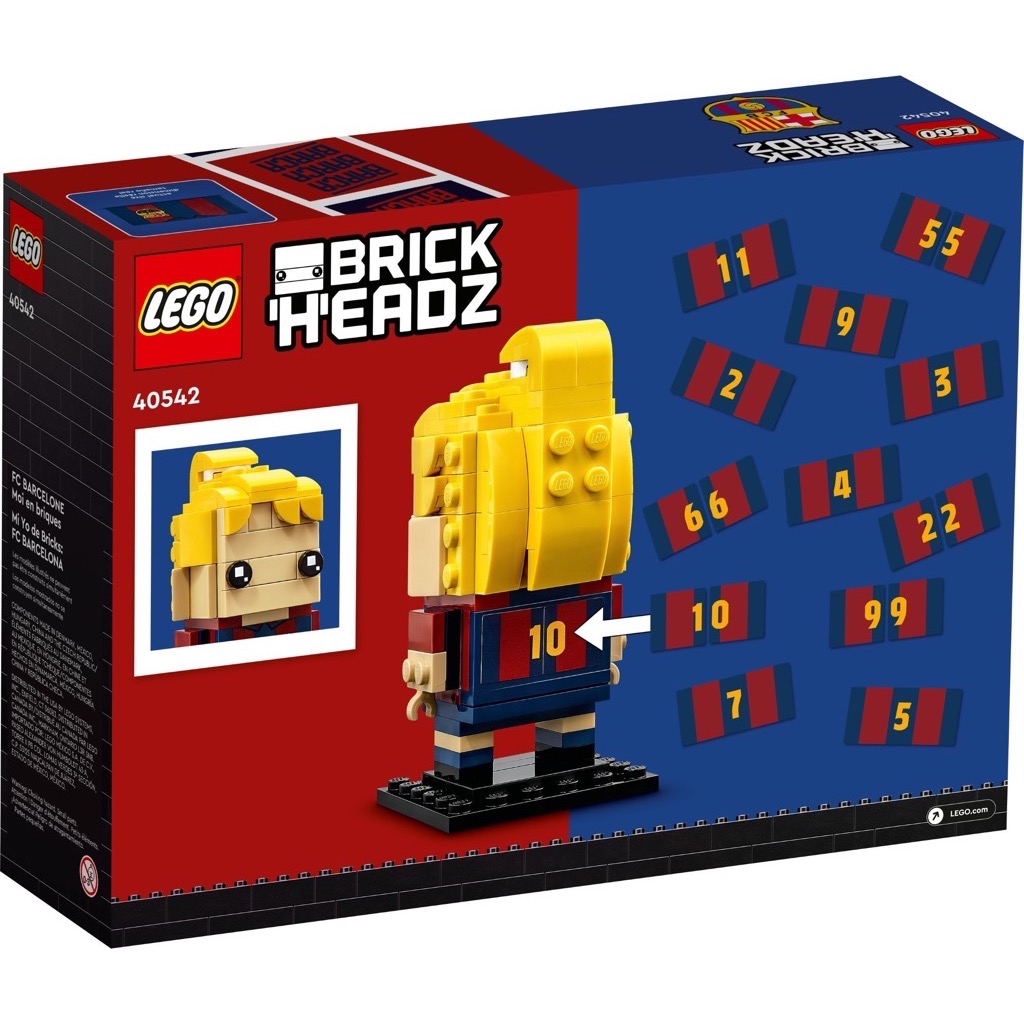 เลโก้ LEGO BrickHeadz 40542 FC Barcelona Go Brick Me