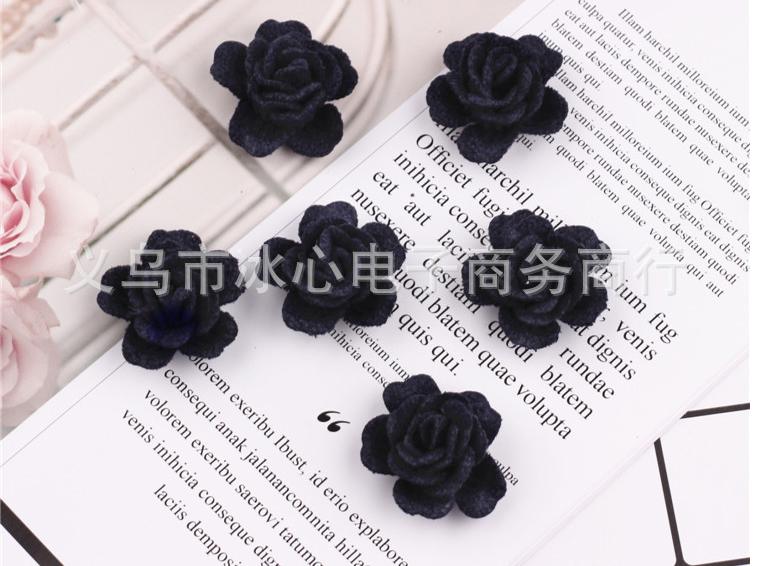 ดอกไม้ผ้า ขนาด 3 ซม. มี 8 สีให้เลือก#CR035