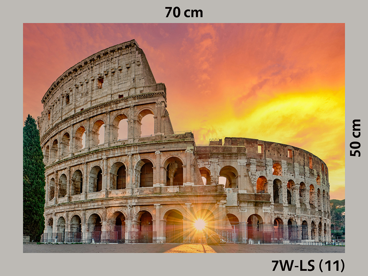 แคนวาสกรอบลอย ภาพโคลอสเซียม (Colosseum) สนามกีฬาโบราณขนาดใหญ่ 7W-LS (11)-70X50cm