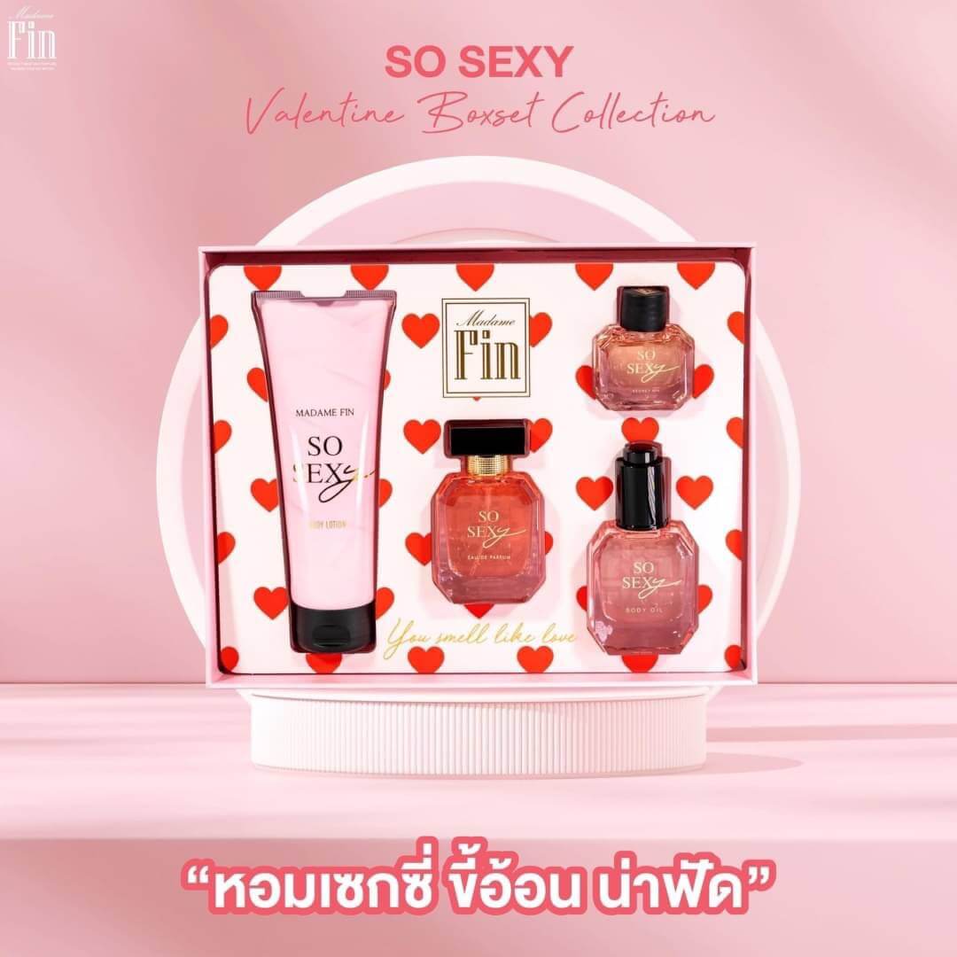 Madame Fin Boxset So Sexy (4 ชิ้น) อัพ! ความหอม 4 ระดับ สยบเหยื่อให้อยู่หมัด