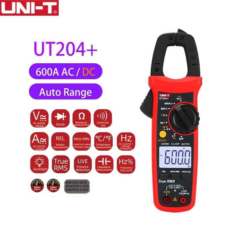 UNI-T UT204+ Digital Clamp Meter