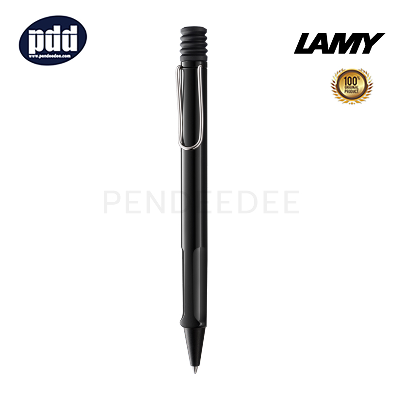 ปากกาสลักชื่อ LAMY ปากกาลูกลื่น ลามี่ ซาฟารี สีดำ LAMY Safari Black Ballpoint Pen