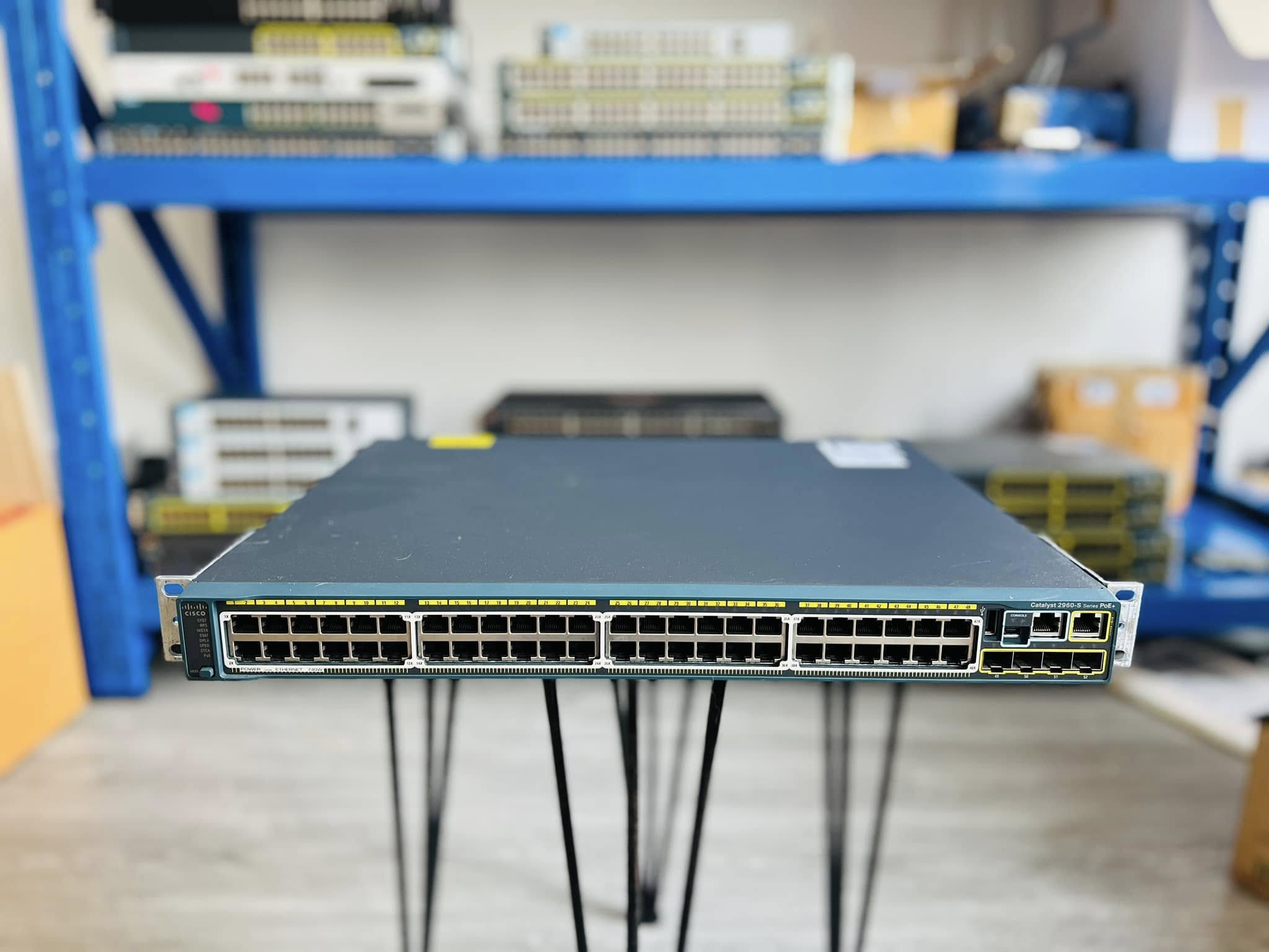 Switch Cisco 2960S 48port PoE Gigabit 740W สวิทซิสโก้พีโออีกิกะบิตมือสองพร้อมใช้งาน
