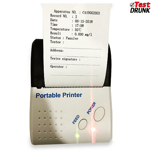 เครื่องเป่าแอลกอฮอลล์แบบคุณภาพสูง Electrochemical with printer AT8100(แบบเช่า)