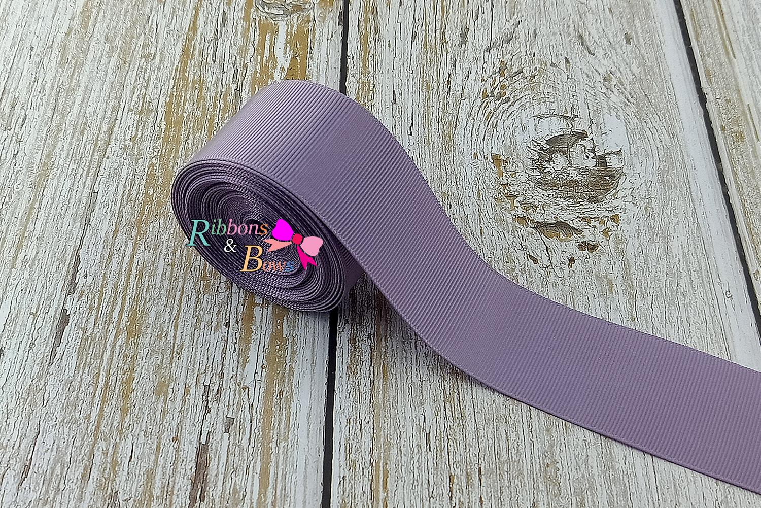 ริบบิ้นผ้าลูกฟูก สีม่วง (434 fresco) #PC20