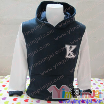 เสื้อกันหนาว ทำเป็นเสื้อรุ่น ปักหน้าและหลัง korea major