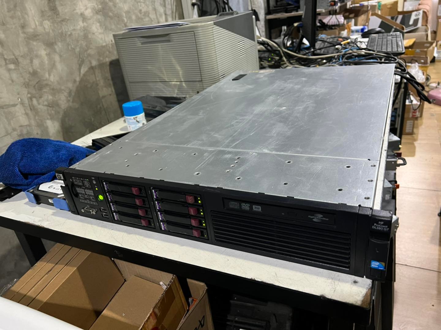 hp dl380 Gen7 server 2cpu มือสองพร้อมใช้งาน