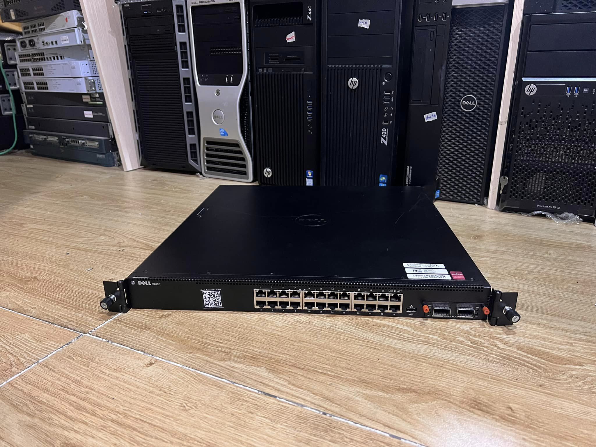 Switch dell n4032 24port lan 10g layer 3 switch 10g มือสองพร้อมใช้งาน