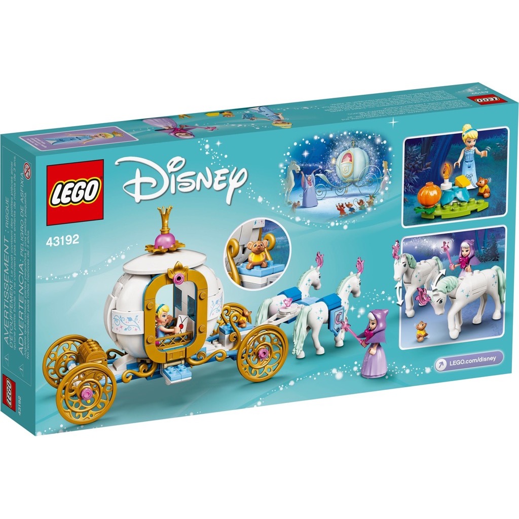 เลโก้ LEGO Disney 43192 CINDERELLAS ROYAL CARRIAGE