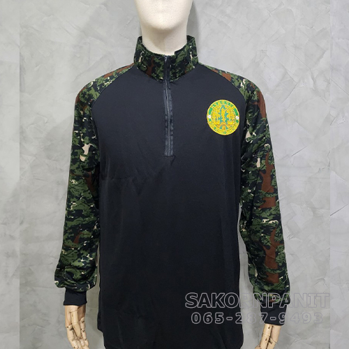 เสื้อ LIFE GUARD สีดำ /ป่าไม้ (ผ้ากีฬา)..