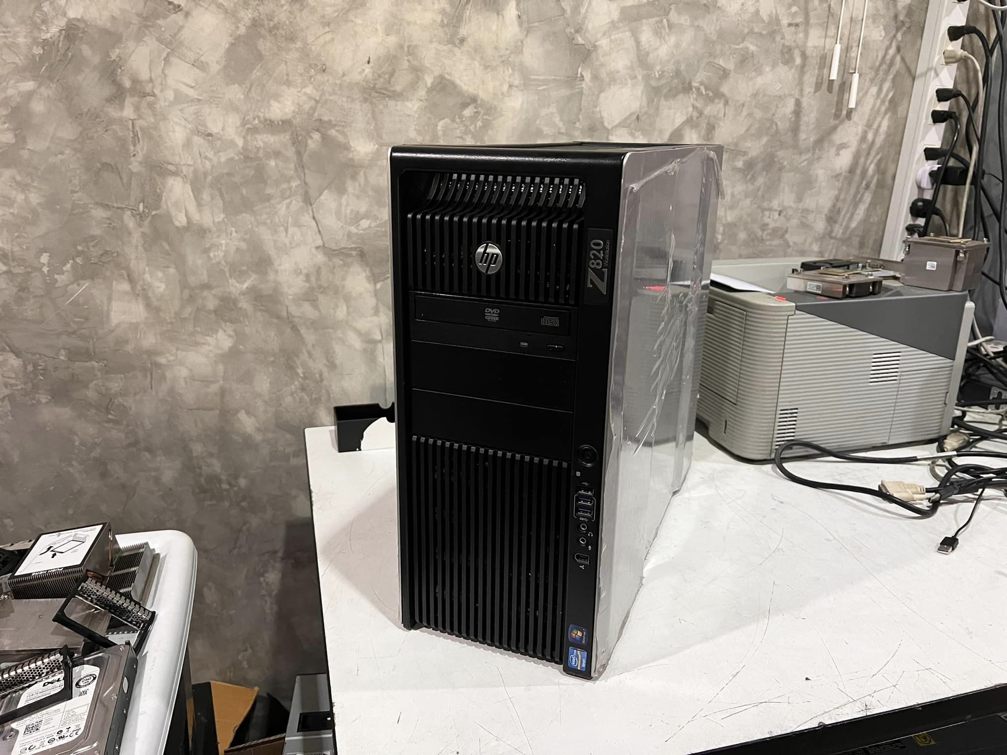 HP Z820 2cpu ram 32gb nvidia k2000 เวิร์คสเตชั่นมือสองพร้อมใช้งาน