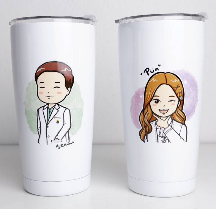 สกรีนแก้วเก็บความเย็น YETI