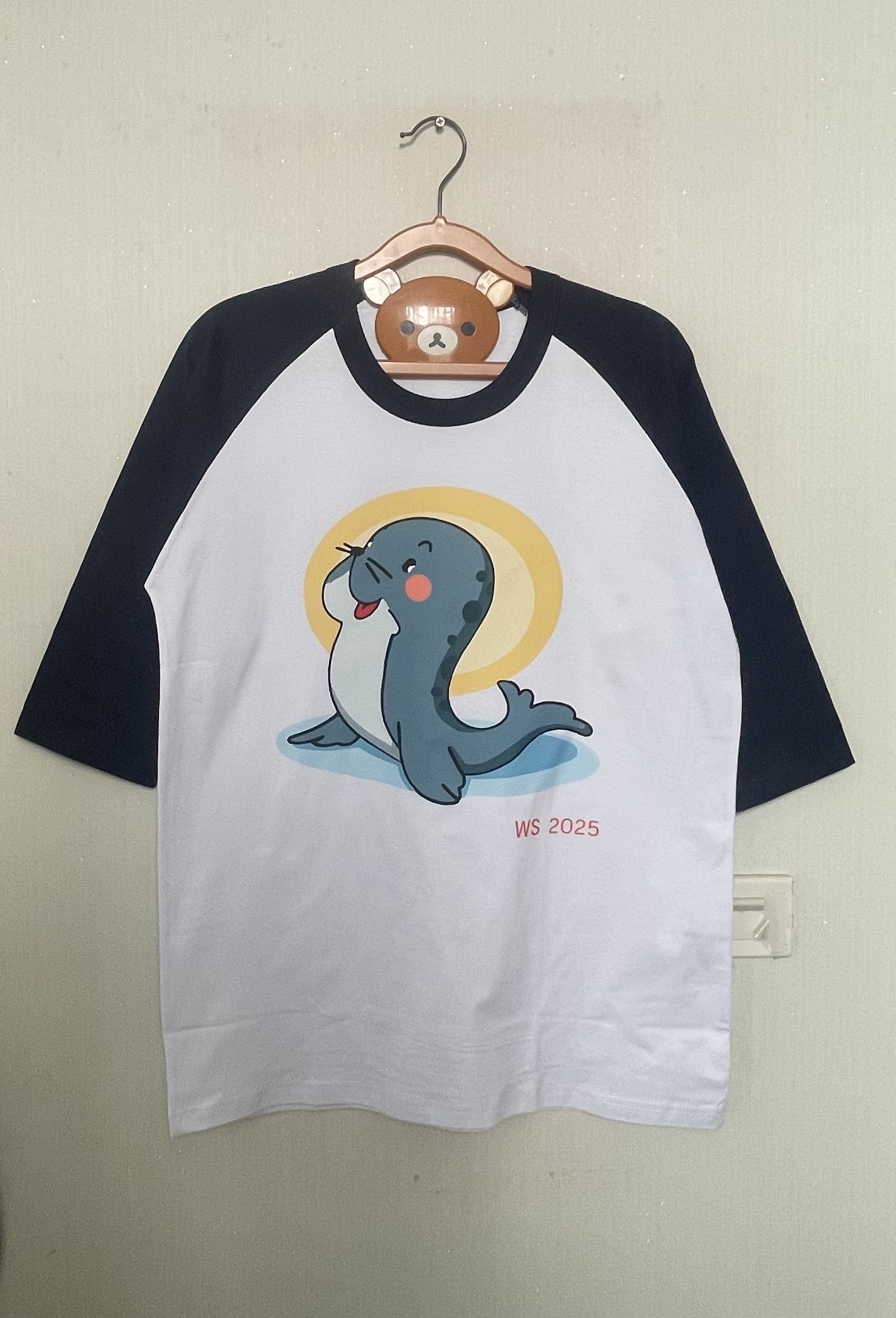 เสื้อยืดแขนสโลปสกรีน