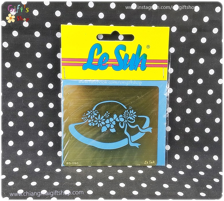 สเตนซิลโลหะ Stencil ลายหมวกปีกกว้าง
