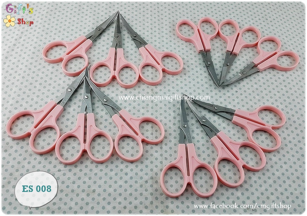 กรรไกรสำหรับงานเดคูพาจ กรรไกรปลายโค้ง 4.5 " Embroidery Scissors ใช้ตัดกระดาษแนปกิ้น รหัส ES008 อุปกรณ์เดคูพาจเบื้องต้น