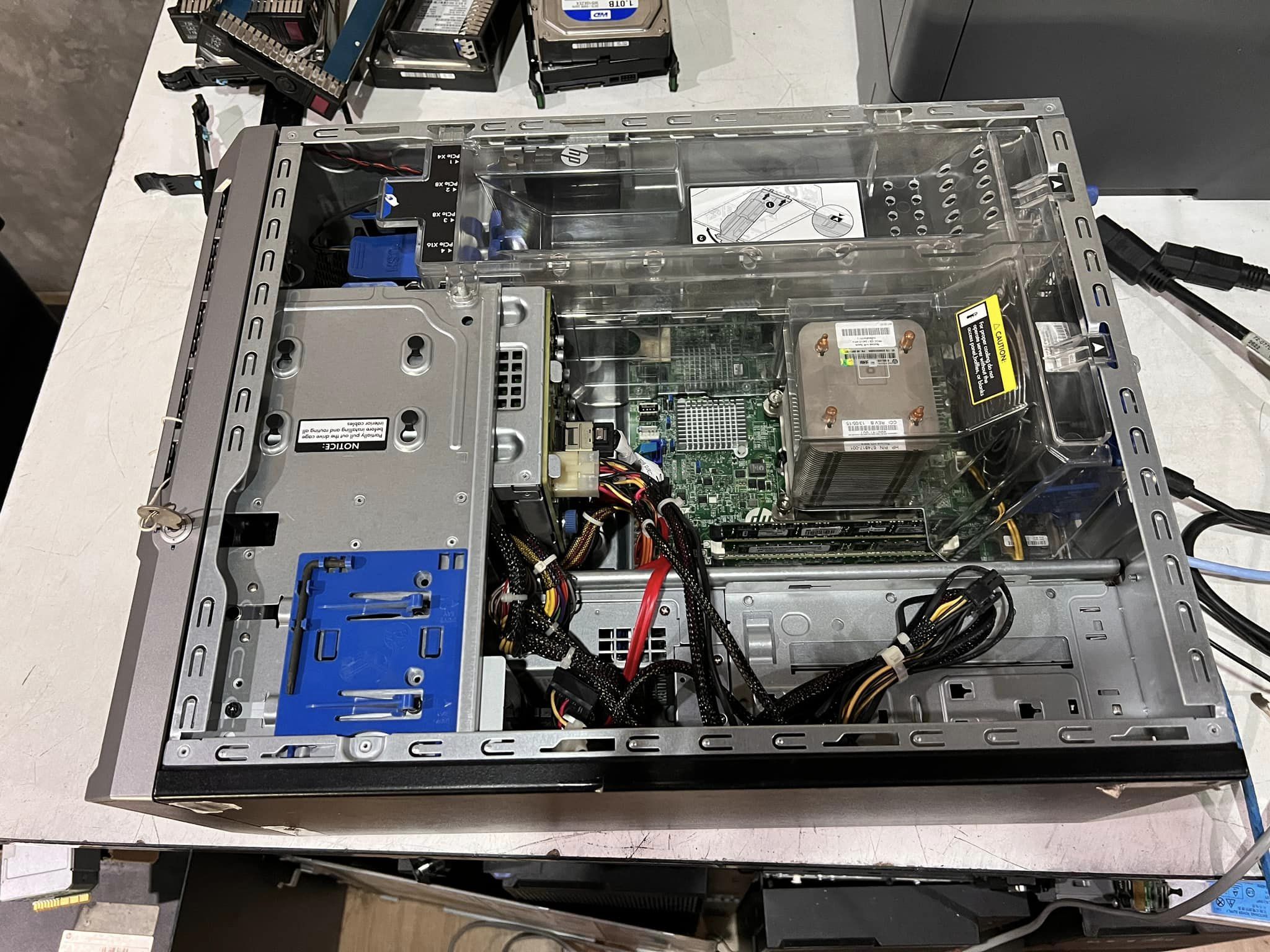 HP ML310e Gen 8 Server tower มือสองพร้อมใช้งาน