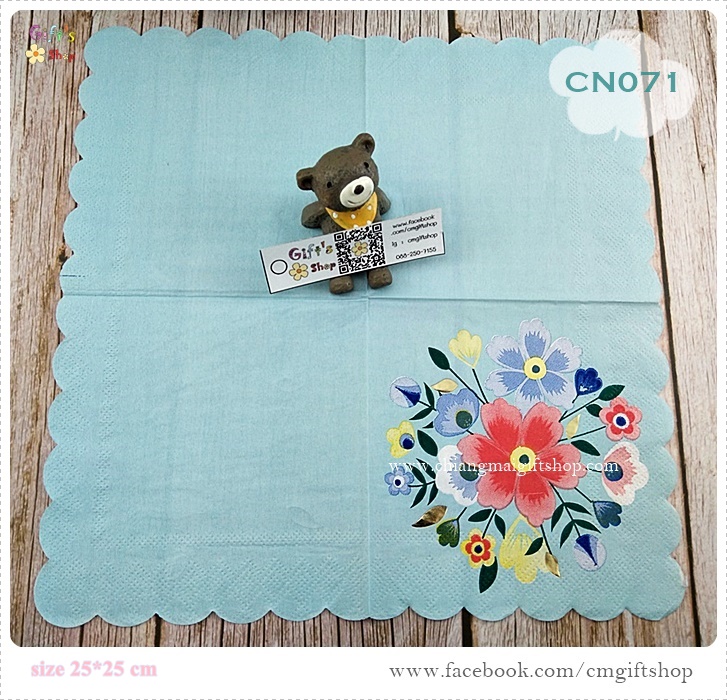 กระดาษแนปกิ้น, ลายดอกไม้, ลายปักผ้าลายดอกไม้, พื้นหลังสีฟ้าอมเขียว, ลายผ้าปัก, ลายช่อดอกไม้