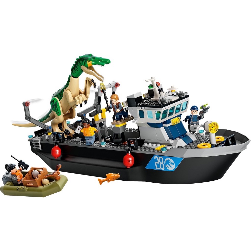 เลโก้ LEGO Jurassic World 76942 Baryonyx Dinosaur Boat Escape