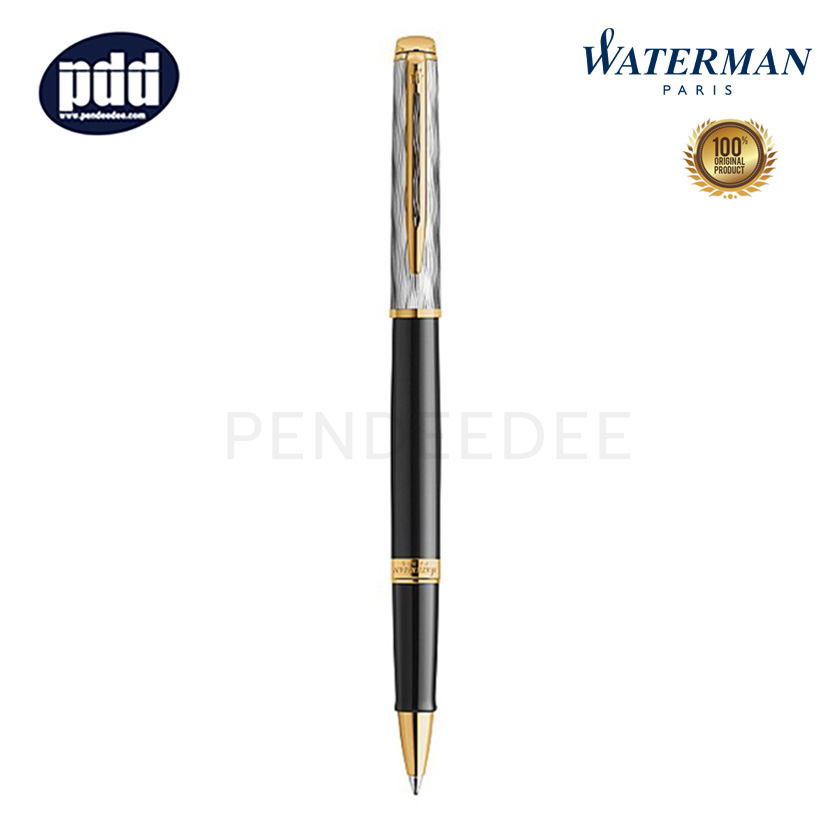 WATERMAN ปากกาโรลเลอร์บอล วอเตอร์แมน ฮีเมีสเฟียร์ ดีลักซ์ WATERMAN Hémisphère Reflets DE Paris Black GT Rollerball Pen