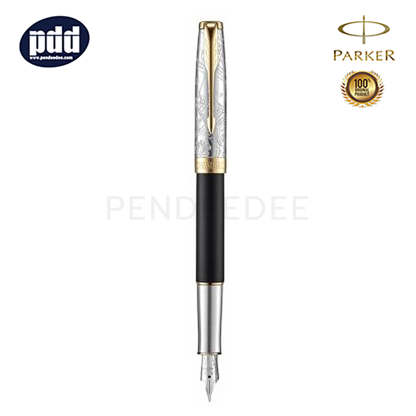 PARKER Sonnet18 Special Edition Matt Black GT Fountain Pen ปากกาหมึกซึม ป๊ากเกอร์ ซอนเน็ต18 สเปเชี่ยล อิดิชั่น สีดำด้าน คลิปทอง