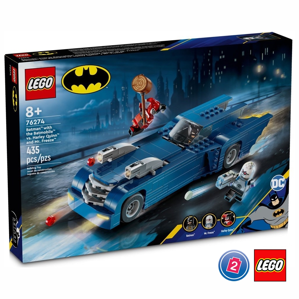 เลโก้ LEGO Super Heroes 76274 Batman with the Batmobile vs. Harley Quinn and Mr. Freeze