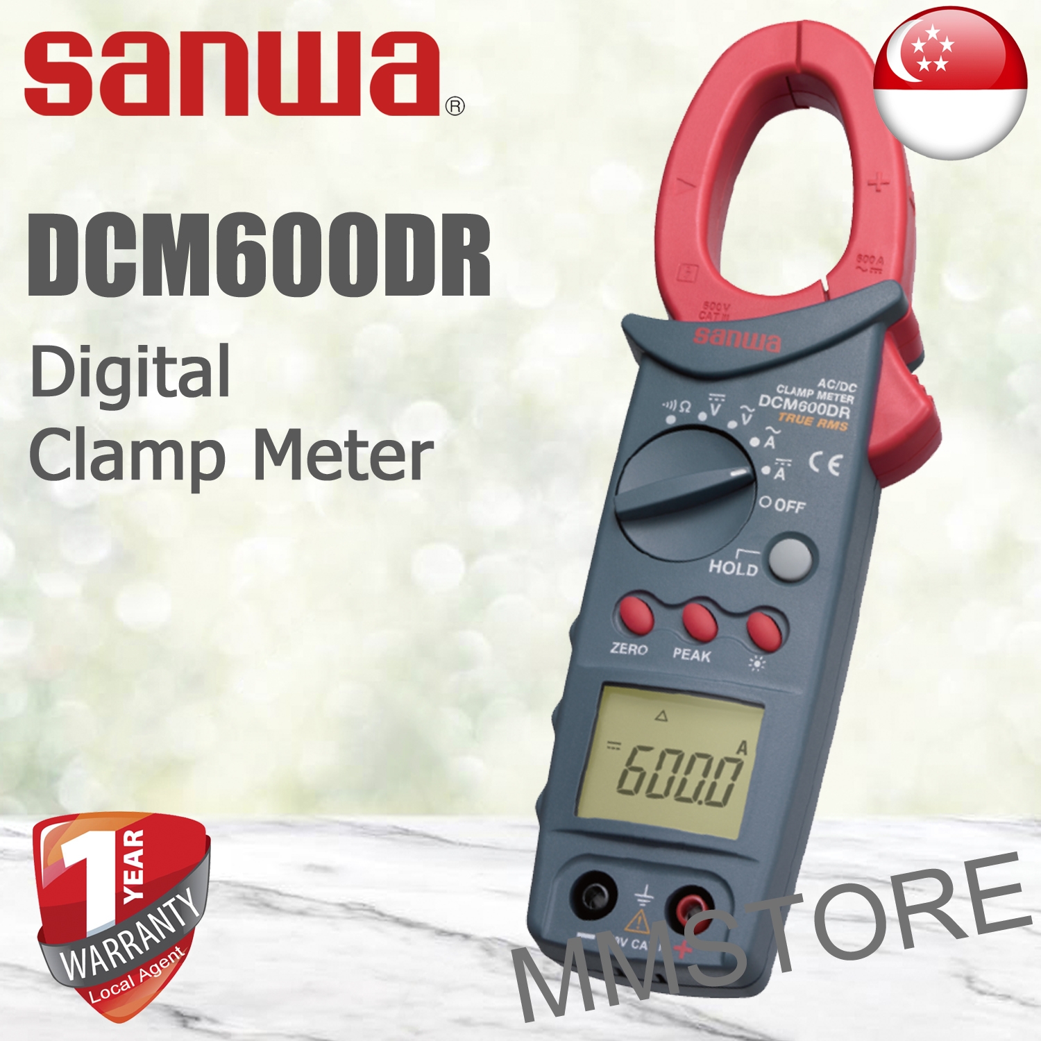 Sanwa DCM600DR Digital Clamp Meter