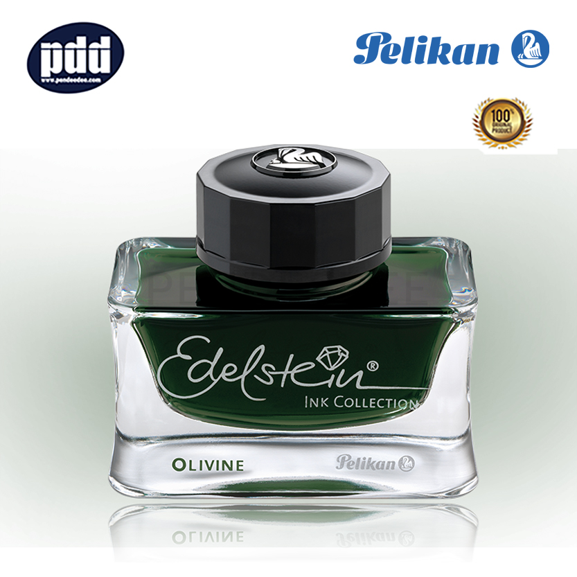 PELIKAN หมึกขวด พิลิแกน อีเดลสไชน์ หมึกสีพิเศษ ปี2018 หมึกเขียวมะกอก PELIKAN Edelstein Ink of the Year 2018 Olivine Ink in Bottle Refill