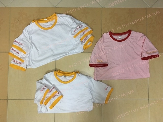 เสื้อครอปผ้าคอตตอน เสื้อเอวลอย