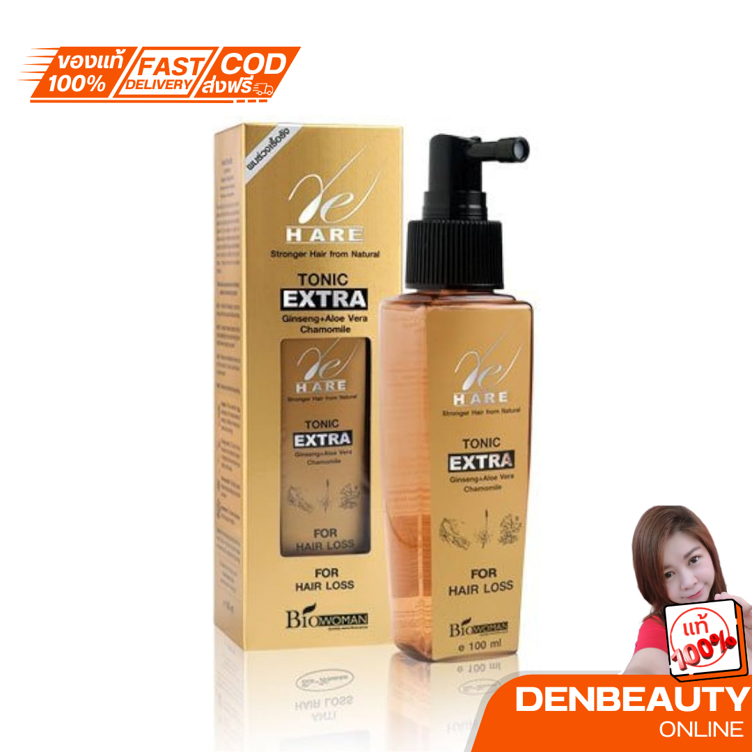 แฮร์โทนิค ไบโอวูเมน สีทอง Bio Woman Hair Tonic Extra 100 ml.