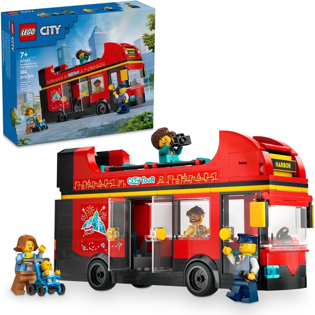 เลโก้ LEGO City 60407 Double-Decker Sightseeing Bus