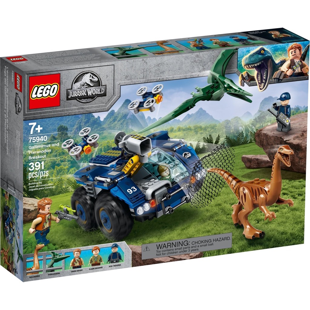 เลโก้ LEGO Jurassic World 75940 Gallimimus and Pteranodon Breakout