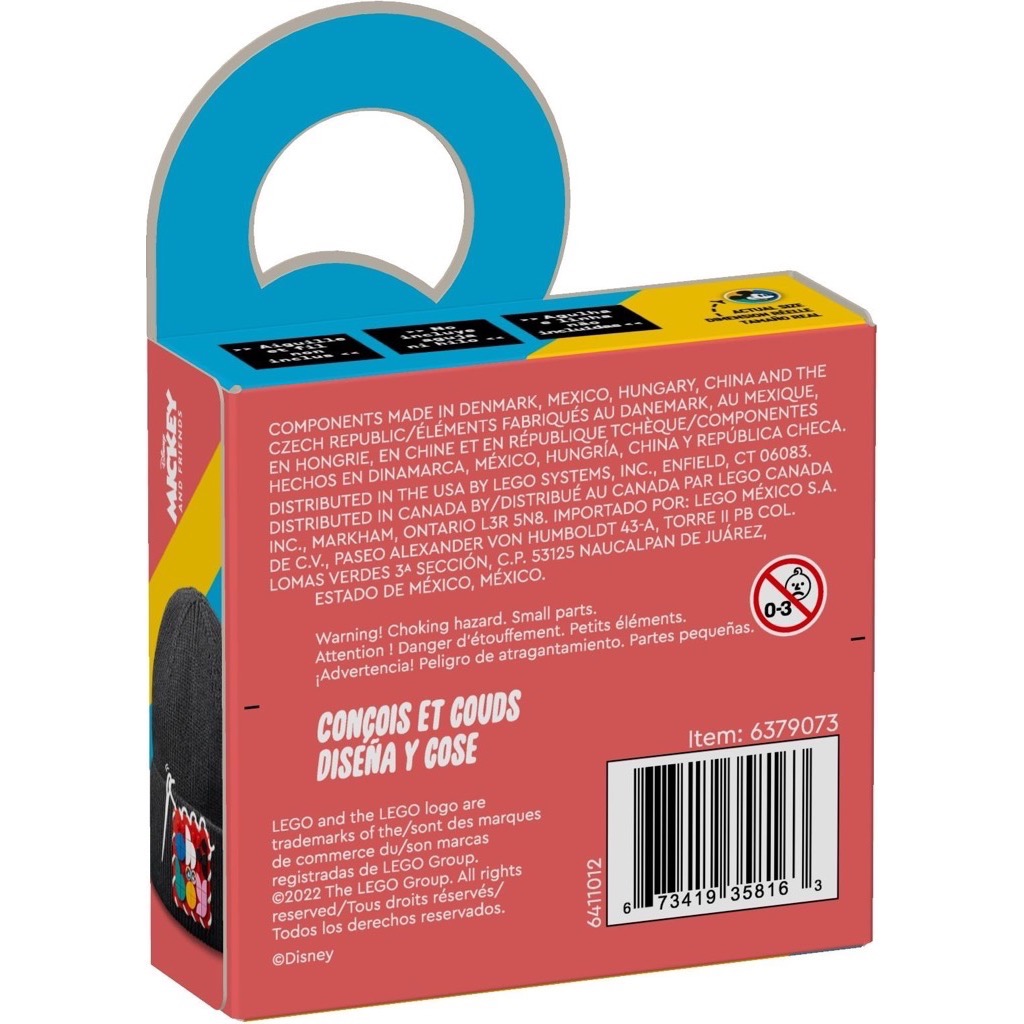 เลโก้ LEGO DOTs 41963 Mickey Mouse & Minnie Mouse Stitch-on Patch