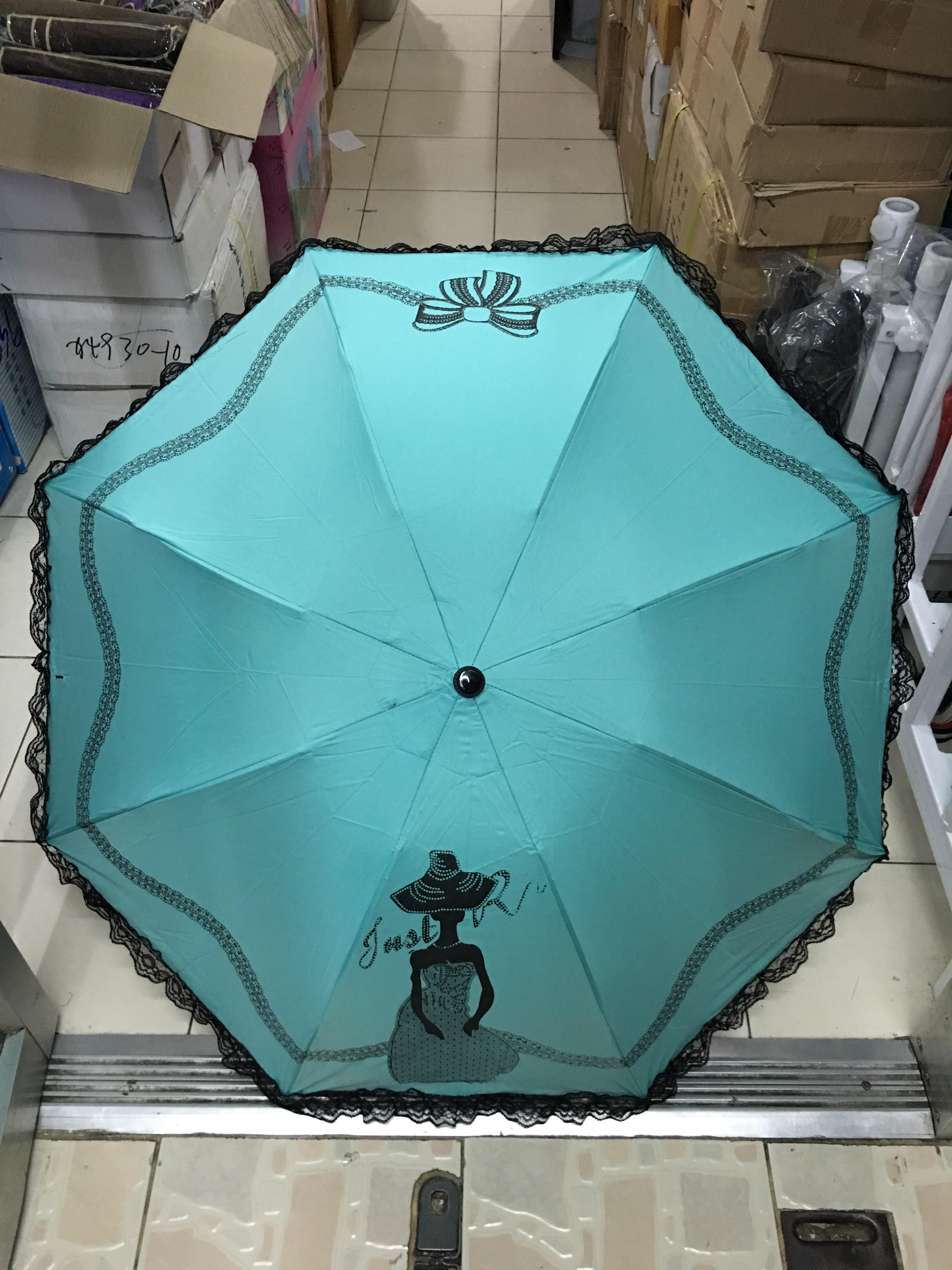 ร่มโค้งแฟชั่นมีระบาย รหัส8009