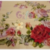กระดาษแนปกิ้นยุโรป, ลายดอกกุหลาบสีแดง, ลายดอกกุหลาบ, ลายดอกกุหลาบใหญ่, ลายดอกไม้ใหญ่ๆ, พื้นหลังสีครีม, พื้นหลังสีอ่อน, ลายดอกกุหลาบสีชมพู