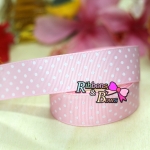 ริบบิ้นผ้าพิมพ์ลายจุด กว้าง 25 mm #PD047