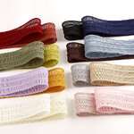 ริบบิ้นทอห่าง เรียบหรู ขนาด 4 ซม. สไตล์เกาหลี